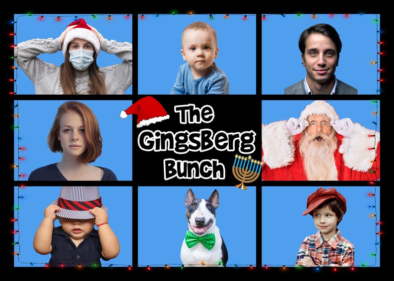 CUSTOM Brady Bunch Style Holiday Card for Christmas and Etsy CUSTOM Brady Bunch Style Holiday Card for Christmas and Etsy