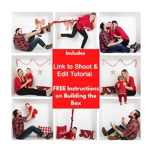 MEST POPULÄRA In the Box Photoshop-mall 9 Box SQUARE Rutnät, URKLIPNINGSMASKER, Digital nedladdning, videohandledningar, Photoshop-redigering, mall