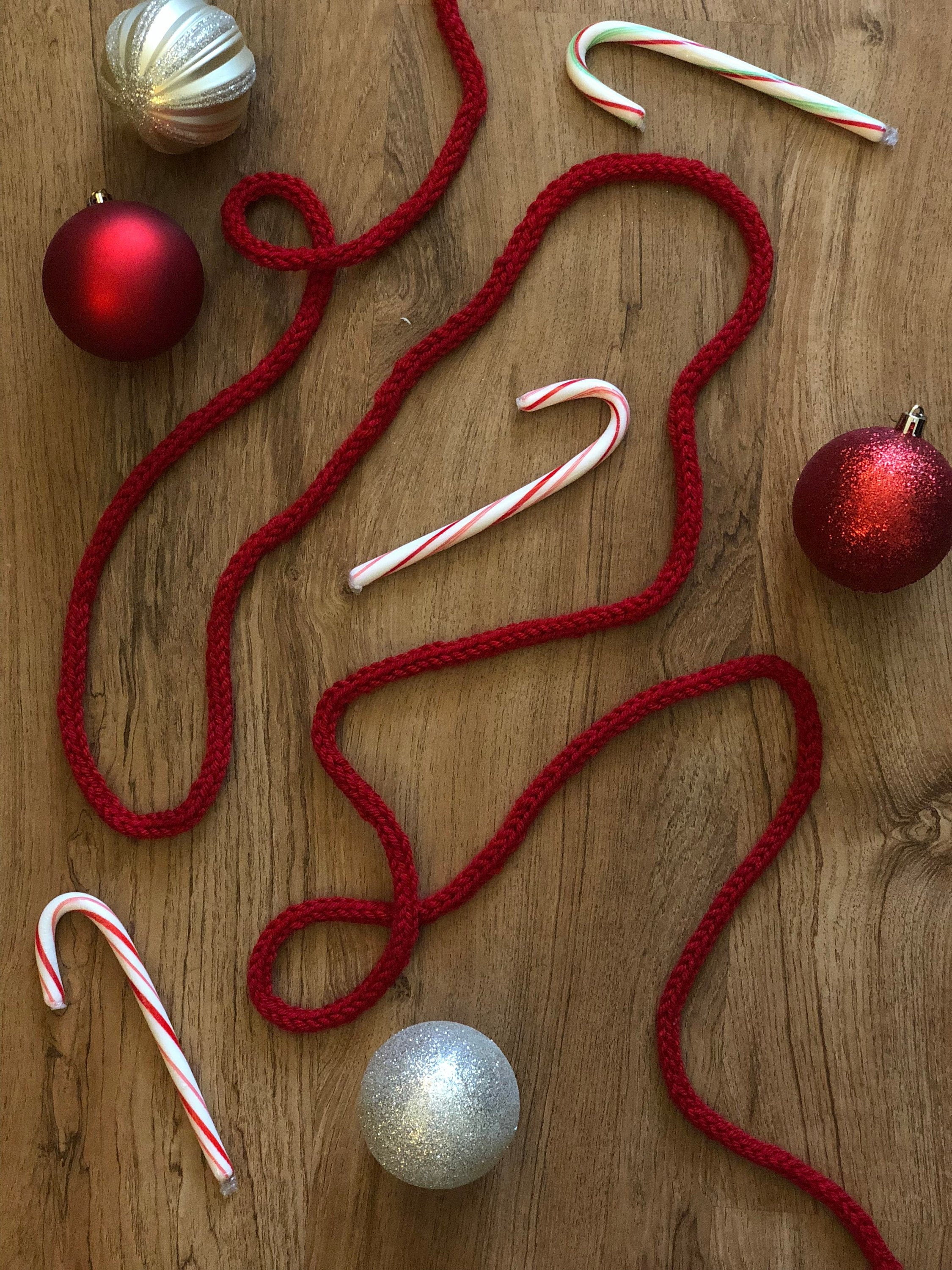 Knit Christmas Tree Garland Etsy