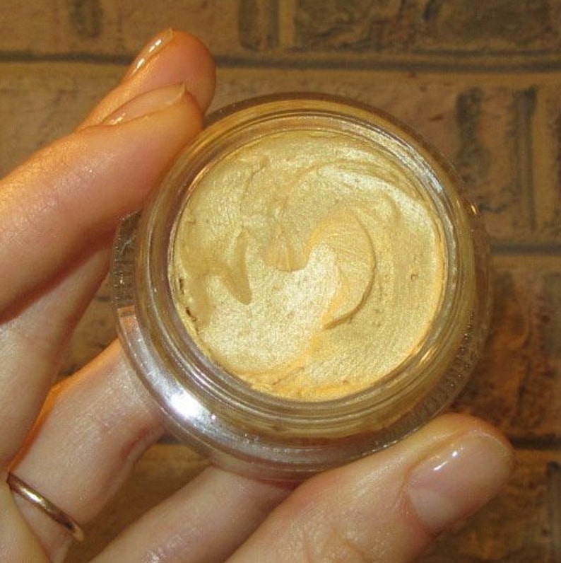 Shimmer Body Butter Golden Glow Cream Shimmering Gold Etsy