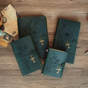 Personalized Leather Journal Notebook Diary, Travel Notebook,  Leather Sketchbook, Handmade Valentine’s Gift, Gift for Her, Corporate Gifts