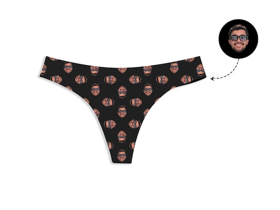 Custom Face Thong Panties Personalized Photo Print Underwear