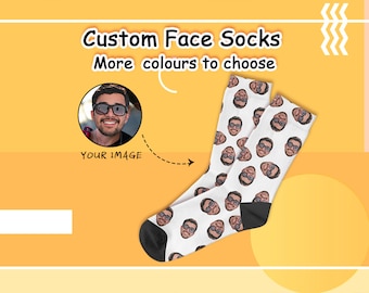 Benutzerdefinierte Multi Gesichtssocken, benutzerdefinierte Fotosocken, benutzerdefinierte Weihnachtssocken, Haustierfoto-Socken, personalisierte Socken, Gesichter auf Socken, personalisiertes Geschenk