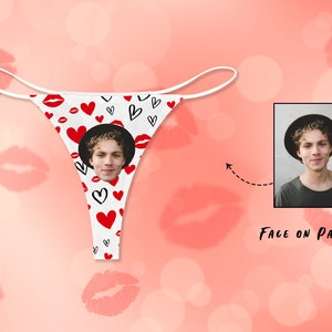 Custom Personalized Thong Panties for Women with Face Thong Panty Design Your Own Underwear Sexy Funny  Lingerie Gifts for Girlfriend & Wife