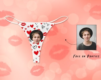 Custom Personalized Thong Panties for Women with Face Thong Panty Design Your Own Underwear Sexy Funny  Lingerie Gifts for Girlfriend & Wife