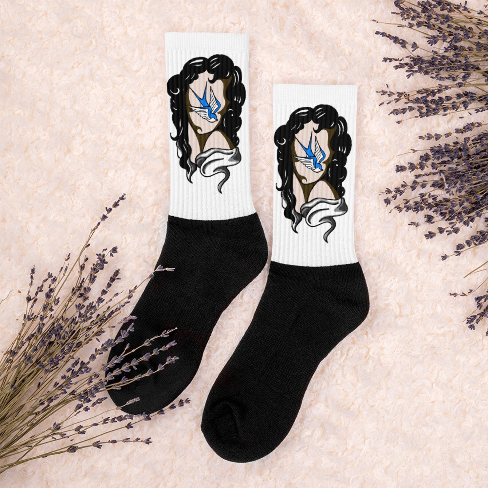 Jamie Socks/ Tattoo Socks Etsy