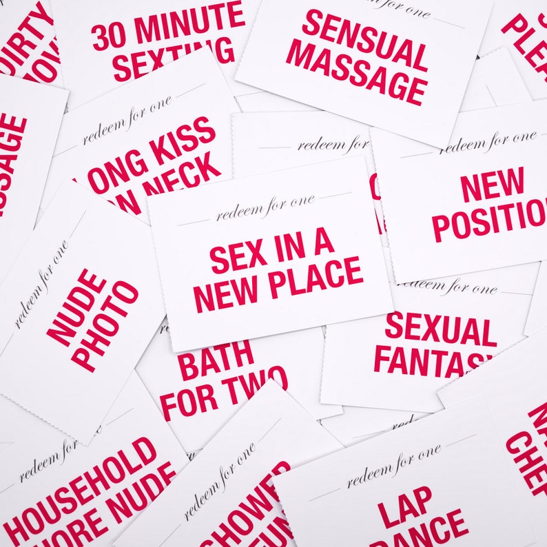 Fun Christmas Stocking Filler: Naughty Love Coupons for Couples image 3