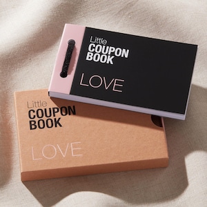 Coupons d'amour personnalisés vierges pour lui, son livret, coupon modifiable pour couples, bas de Noël de Noël, cadeau amusant pour la Saint-Valentin, rose poudré