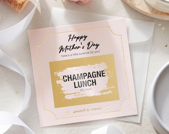 Personalised Mother’s Day Scratch Card | Scratch to Reveal Surprise | Mum Gift Idea | Custom Experience Reveal Card | Mother’s Day Gift