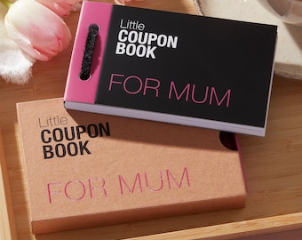 Customised Coupon Book for Mum: Fun IOU Cards for Mother's Day, Personalised Gift Under 20