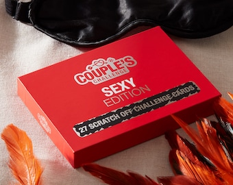 Couple's Challenge: Sexy Edition | 27 Scratch-Off Cards | Intimate Date Night Ideas | Sex Game for Couples | Perfect Valentine's Day Gift