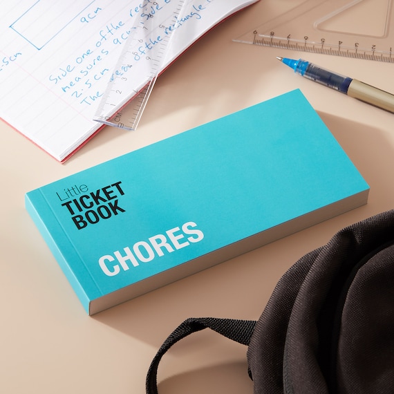 Little Ticket Book of Chores | Customisable & Fun Chore Chart for Kids | Interactive Kids Chore List, Household Task Tickets