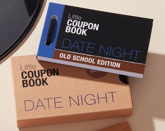 Old School Date Night Book - Retro Dates, Vintage Fun, Classic Romance, Nostalgic Couples, Unique Anniversary Ideas
