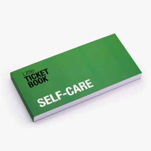 Little Ticket Book of Self-Care | Your Daily Wellness Goal Tracker | Science-Backed Habit Tracker Self Care Cards | Self Care Journal