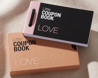 DIY Love Coupons: Blank Personalisable Voucher Booklet, Unique Christmas or Valentine's Day Gift for Him or Her