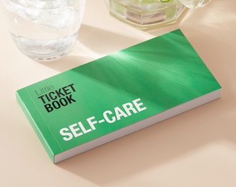 Little Ticket Book of Self-Care | Your Daily Wellness Goal Tracker | Science-Backed Habit Tracker Self Care Cards | Self Care Journal