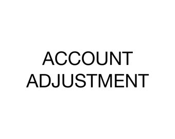 Account Adjustment