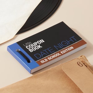 Libro per appuntamenti in stile old school - Appuntamenti retrò, divertimento vintage, romanticismo classico, coppie nostalgiche, idee uniche per l'anniversario
