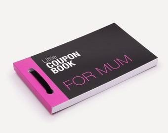 Customised Coupon Book for Mum: Fun IOU Cards for Mother's Day, Personalised Gift Under 20