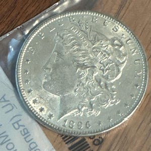 1896-P American Morgan Silver USA Dollar 90% .900AG Grade AU 26g 38mm Guaranteed Authentic  RockinEDC AUUS160