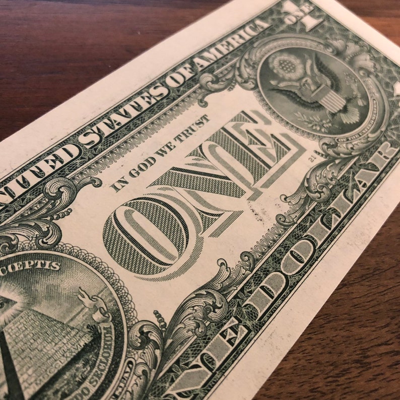 USA 2017 1 One Dollar Paper Bill. Collectible Currency Note Etsy India