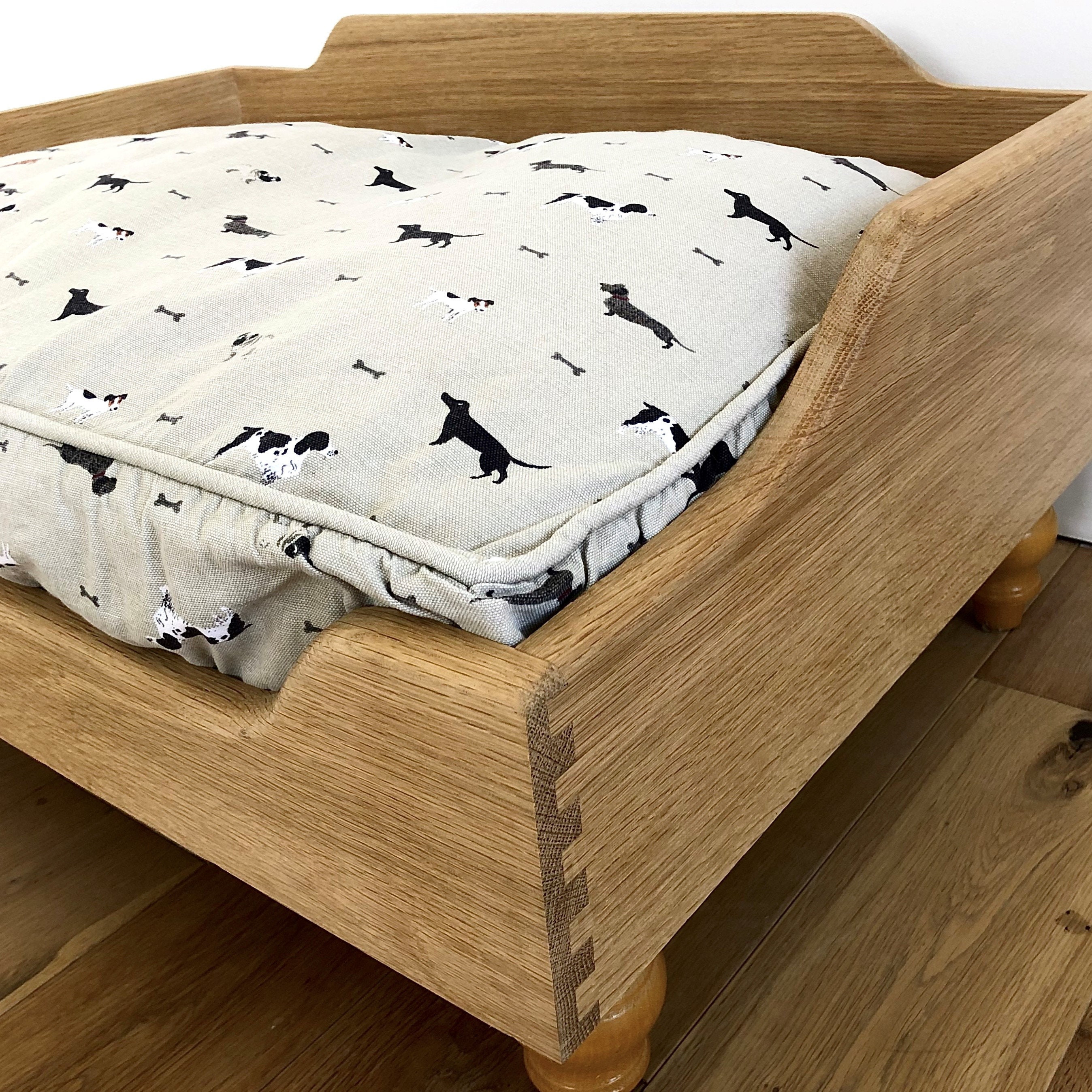 Raised Wooden Dog Bed Handmade Etsy