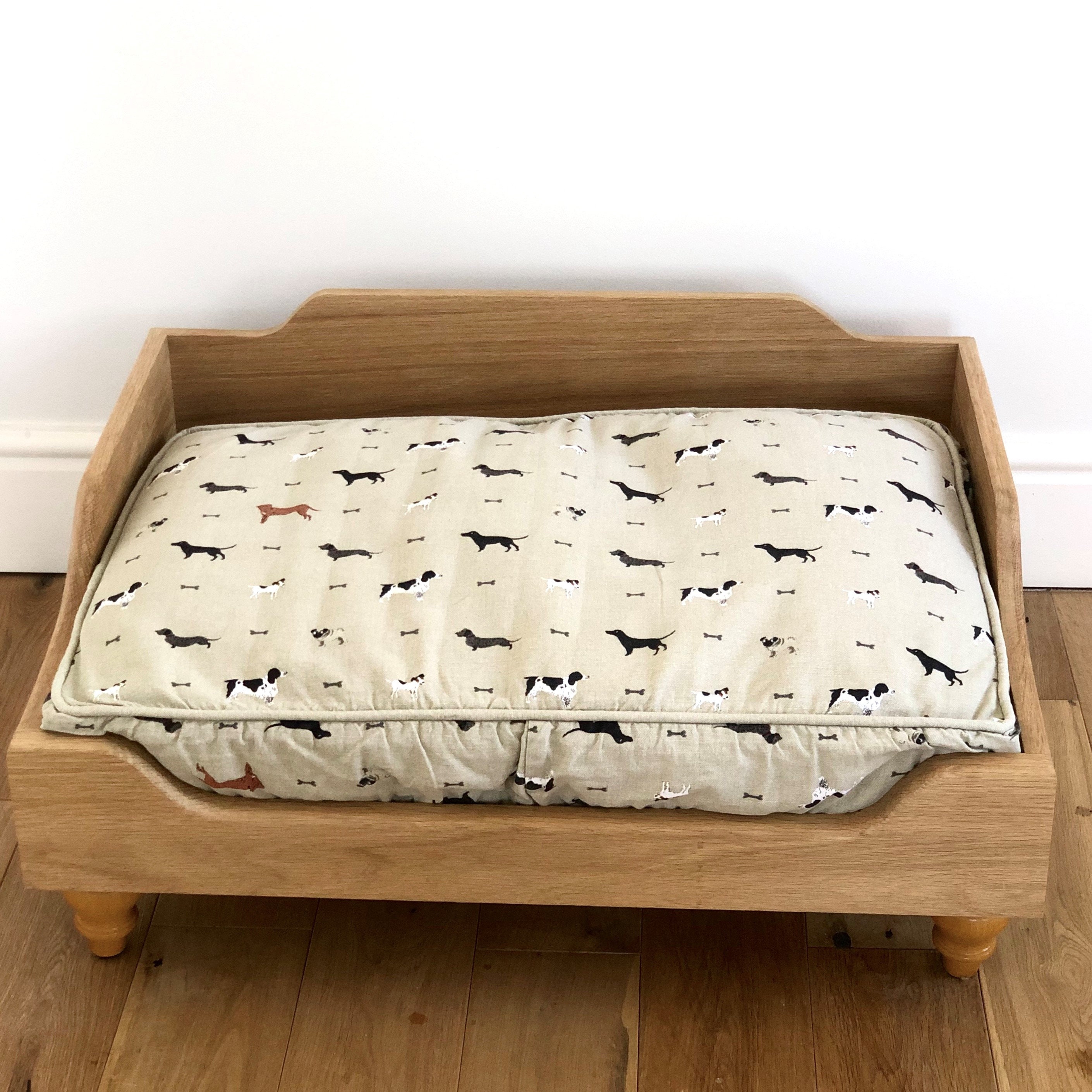 Raised Wooden Dog Bed Handmade Etsy