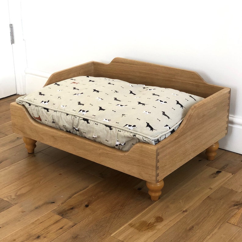 Raised Wooden Dog Bed Handmade Etsy UK