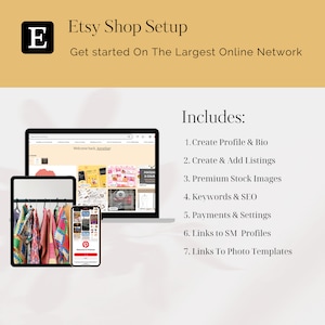 Etsy Shop-Einrichtung l Komplette Einrichtung von Shop, Etsy-Banner, Etsy-Branding, Etsy-Avatar, Etsy Store-Einrichtung