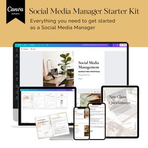 Social Media Manager Template Package | Social Biz Bundle | Marketing Proposal |