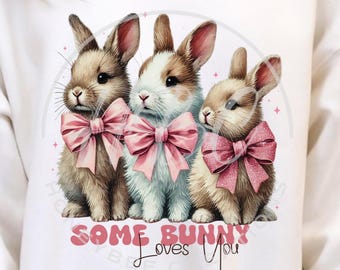Un lapin vous aime Png, Pâques Png, Lapin de Pâques Png, Pâques pour enfants Png, chemise de Pâques, Clipart Pâques, Coquette de Pâques Png, Joyeuses Pâques Png