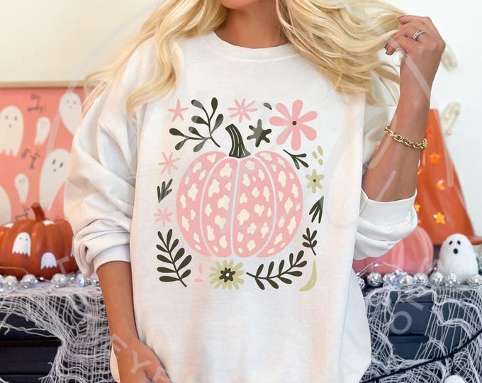 Pink Halloween Pumpkin Png, Pumpkin Svg, Halloween Tumbler, Halloween Clipart, Fall Svg, Pumpkin Shirt Png, Halloween Svg Files, Groovy Png