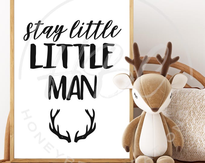 Stay Little Little Man Svg, Antlers Svg, Kids Svg, Mom Svg, Western Svg, Cowboy Svg, Printable Art, T shirt Designs, Little Cowboy Png
