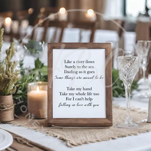 Apaixonando-se por você SVG, Elvis Presley SVG, Arquivos SVG, Download instantâneo, Amor SVG, Casais SVG, Design de placa de casamento, Dia dos Namorados SVG