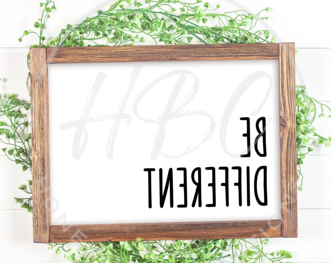 Be Different Svg, Mental Health, Affirmations, I Am Enough, Inspirational Svg, Self Love Svg, Kids Svg, Mental Health Svg, Kids Decor Svg