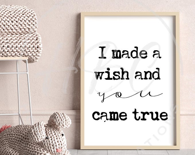 I Made A Wish And You Came True Svg, Instant Download, Wedding Svg, Anniversary Svg, True Love Svg, Valentines Day Svg, Valentines Svg