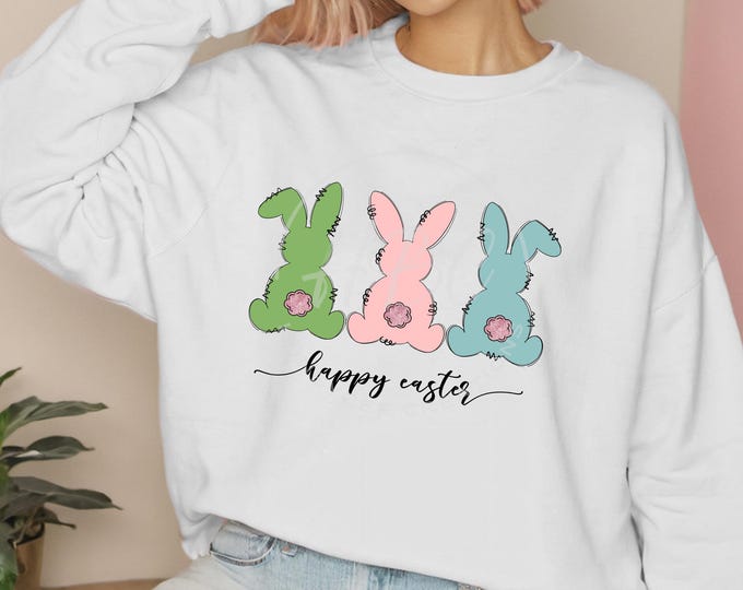 Happy Easter Png, Easter Bunny Png, Easter Bunnies, Easter Clipart, Easter Png, Easter Shirt Design, Sublimation Designs for Shirts, Spring