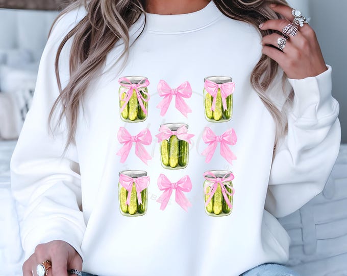 Pickle Jars Coquette Png, Pickle Shirt, Pickles Png, Coquette Bow Png, Pickle Png, Pickle Coquette Png, Pickle Sweatshirt Png, Funny Png