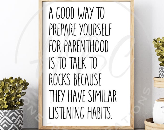 A Good Way To Prepare For Parenthood, Sarcastic Svg, Funny Svg, Mothers Day Svg, Rock Svg, Mental Health, Mom Svg, Dad Svg, Family Svg