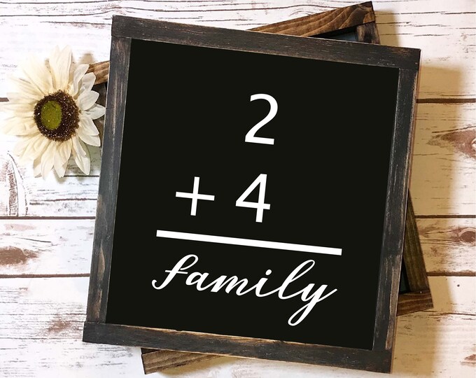 Family Two Plus Four Svg File, Svg Files For Cricut, Instant Download, Family Svg, Sign Svg, Family Addition Svg, Svg Designs, Cricut Design