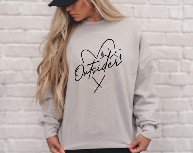 Outsider Svg, Hiking Svg, Outdoors Svg, Explore Svg, Adventure Awaits Svg, Love The Outdoors Svg, Nature Shirt Svg, Outdoorsy Svg, Heart