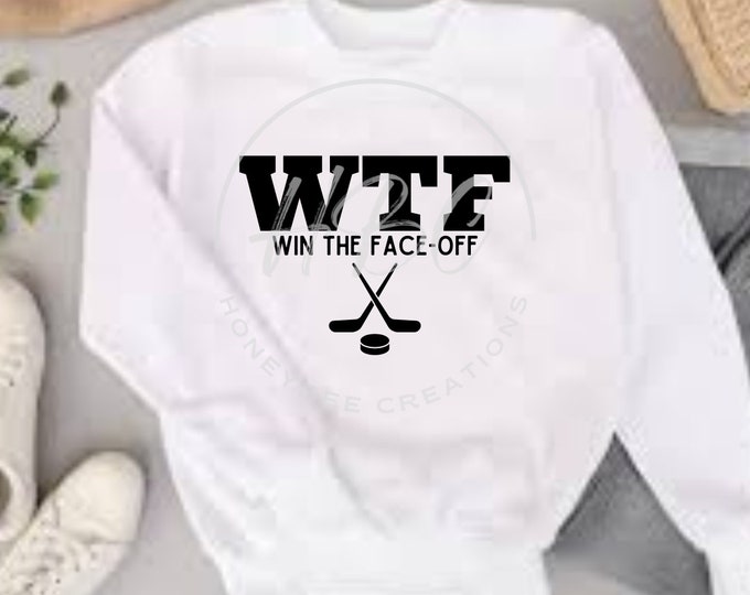 Hockey Svg, Instant Digital Download , Win The Face-Off Hockey Svg, Hockey Stick Svg, Hockey Puck Svg, Digital Download, Tumbler Designs
