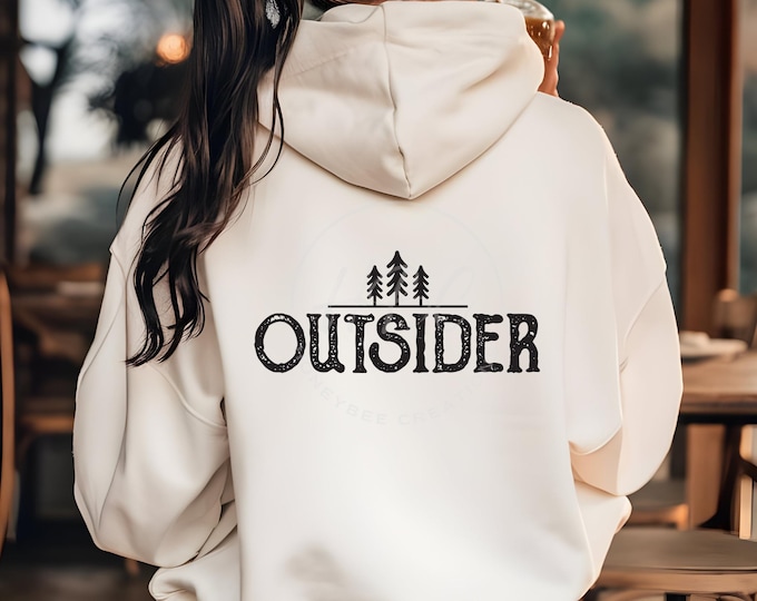 Outsider Svg, Hiking Svg, Outdoors Svg, Explore Svg, Adventure Awaits Svg, Love The Outdoors Svg, Nature Shirt Svg, Outdoorsy Svg, Trees Svg