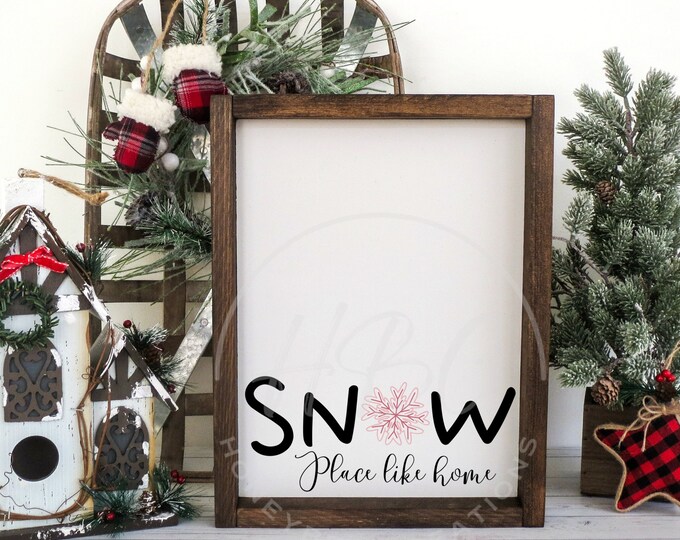 Snow Place Like Home Svg, Christmas Svg, Snowflake Svg, Christmas Shirt Svg, Ornament Svg, Door Hanger Svg, Welcome Svg, Pink Christmas Png