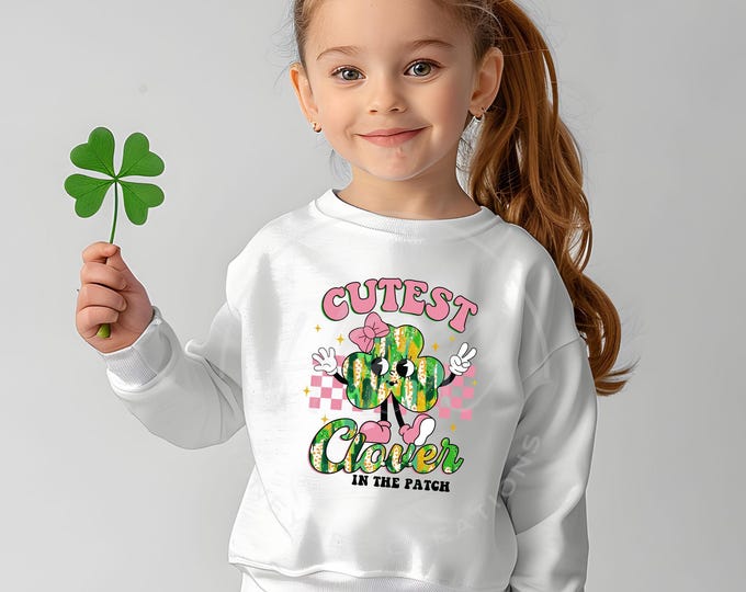 Cutest Clover In The Patch Digital Design, St Patricks Day Png, Digital Prints Design, St Patrick Day Shirt, Print On Demand Designs