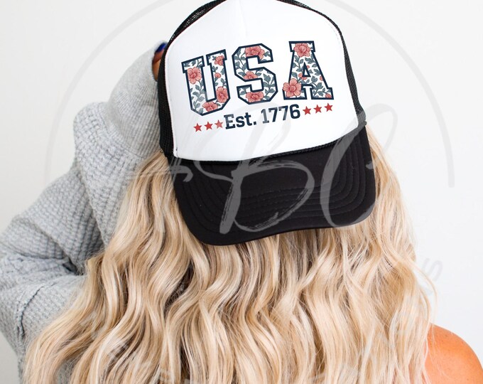 Floral Varsity USA Svg, Patriotic Svg, Fourth Of July Svg, Memorial Day Shirt Design, 4th Of July Png, 4th Of July Shirt Design, USA Png