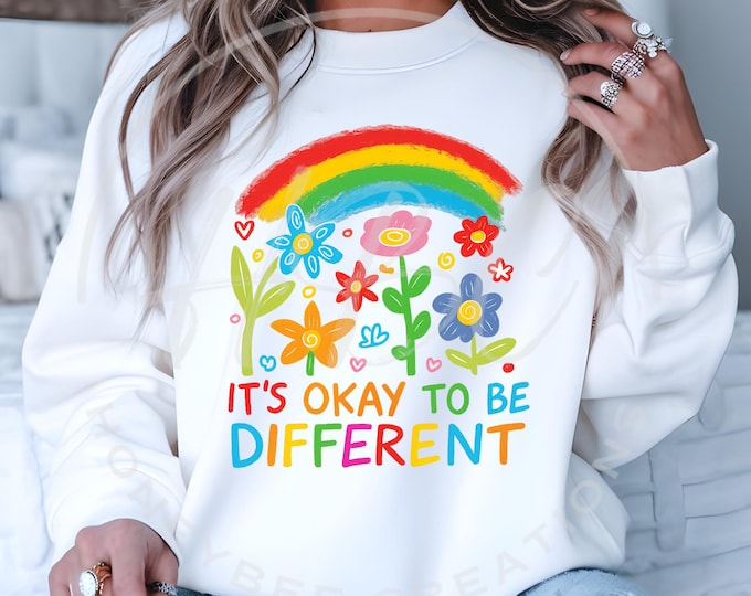Its Okay To Be Different Svg, Autism Awareness Month, Autism Teacher Png, Autism Support Svg, Autism Mom Svg, Teacher Shirt Design