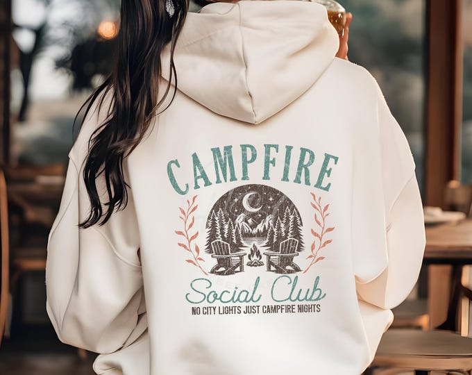 Campfire Social Club, No City Lights Just Campfire Nights, Digital Design, Camping Svg, Girls Trip Svg, Camping Bachelorette, Summer Svg