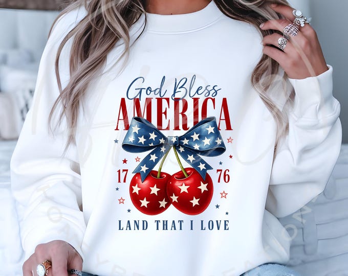 God Bless America Svg, USA Png, Political Shirt Png, Cherry Shirt Svg, Coquette Cherries Svg, USA Shirt Png, USA Svg, Memorial Day Svg