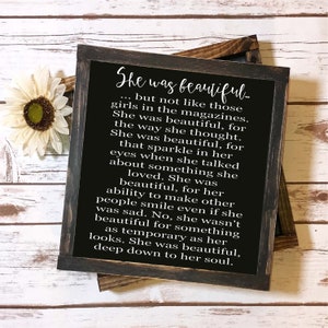 She Was Beautiful / SVG JPG / Cricut / Silhouet / Instant Download / Populair / Bestanden knippen / Digitale Download / Dochter / Pasgeborene / Meisje